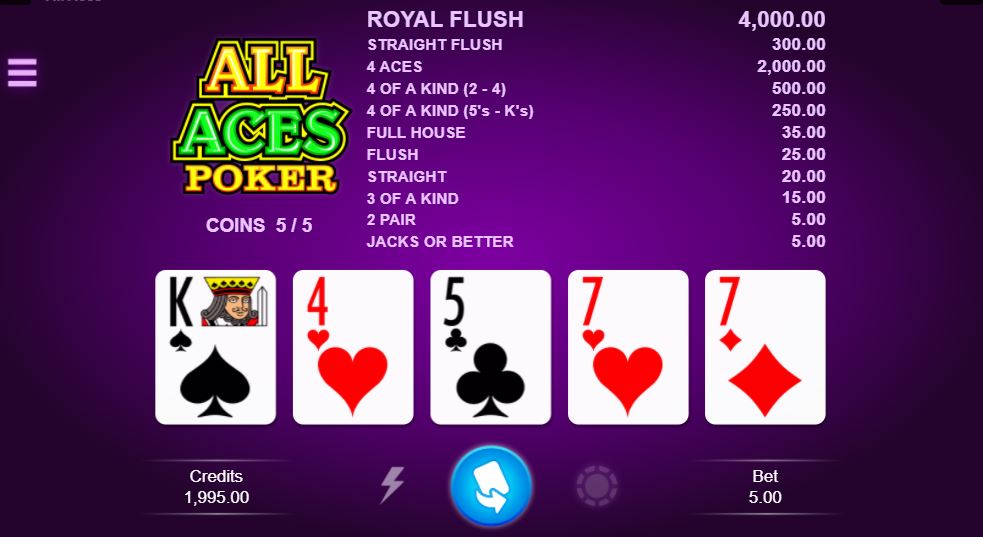 video poker in casinos
