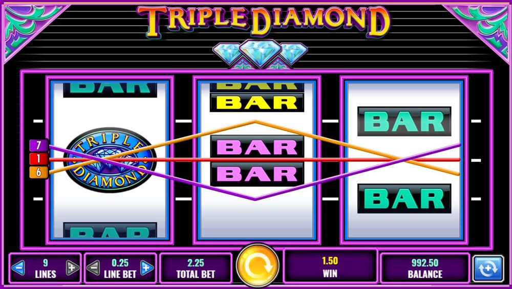 free triple diamond slots