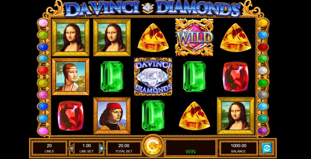 Play Da Vinci Diamonds Slot Game Free