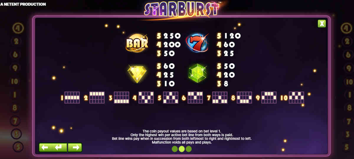 play starburst