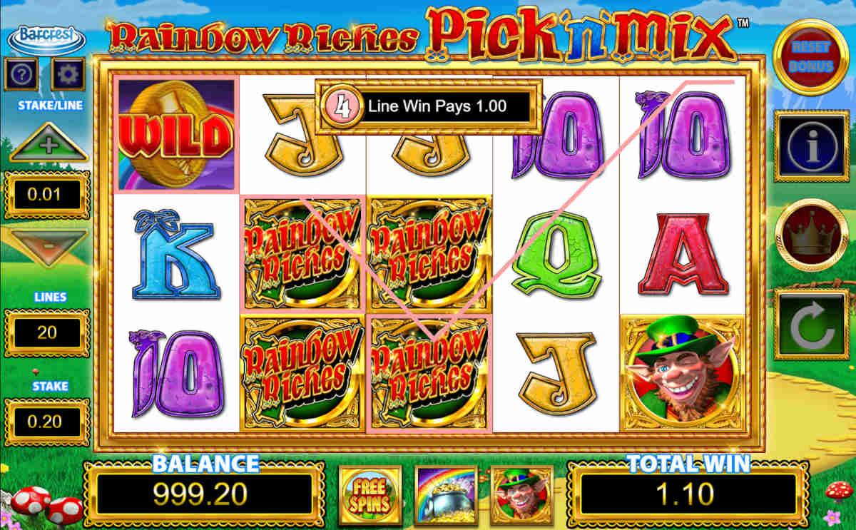 rainbow riches pick and mix slot free play